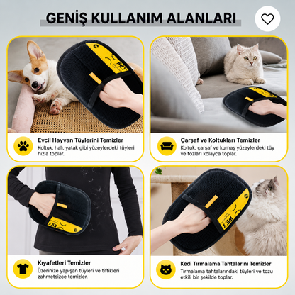 TüyTopla Eldiveni | Kedi ve Köpek Tüy Temizleyici